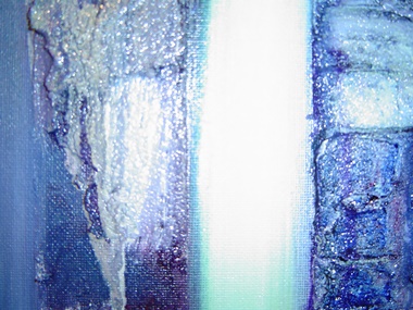 Rina Rinella Blue Abstract Art 1