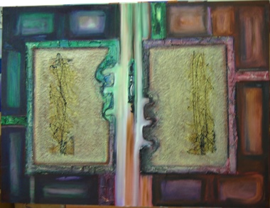 Rina Rinella Blue Abstract Art 11