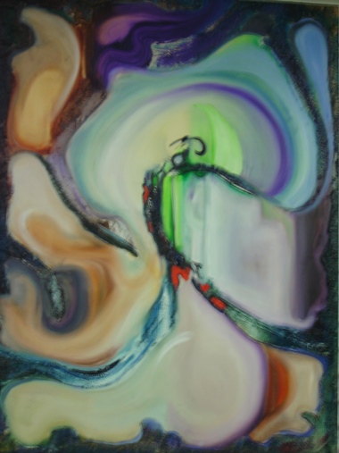 Rina Rinella Blue Abstract Art 13