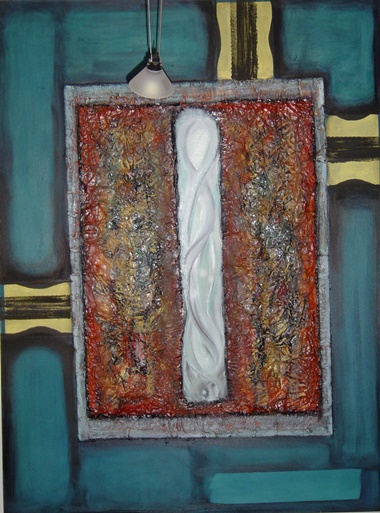 Rina Rinella Blue Abstract Art 18