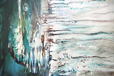 Rina Rinella Blue Abstract Art 22