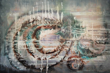 Rina Rinella Blue Abstract Art 23