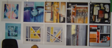 A Portion of Abstract Artist Rina Rinella's Gallery 1