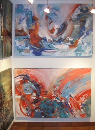 A Portion of Abstract Artist Rina Rinella's Gallery 18