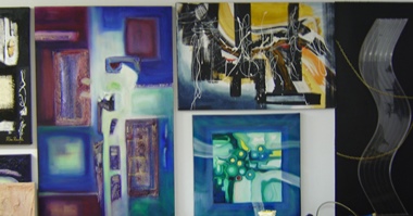 A Portion of Abstract Artist Rina Rinella's Gallery 2