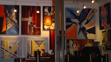 A Portion of Abstract Artist Rina Rinella's Gallery 20