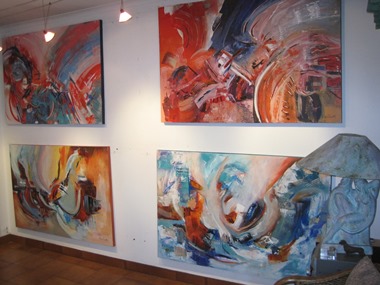 A Portion of Abstract Artist Rina Rinella's Gallery 22