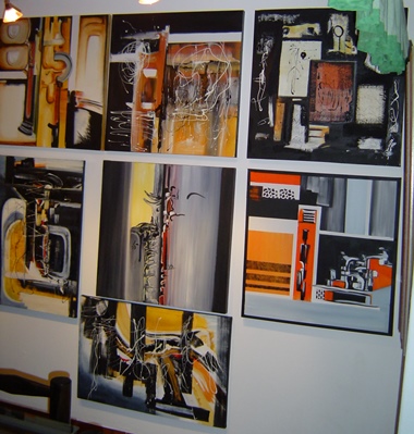 A Portion of Abstract Artist Rina Rinella's Gallery 26