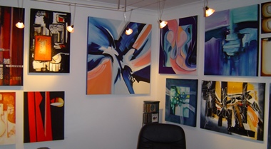 A Portion of Abstract Artist Rina Rinella's Gallery 4