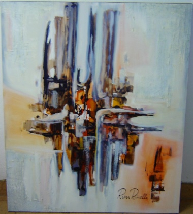 Rina Rinella Red Abstract Art 16