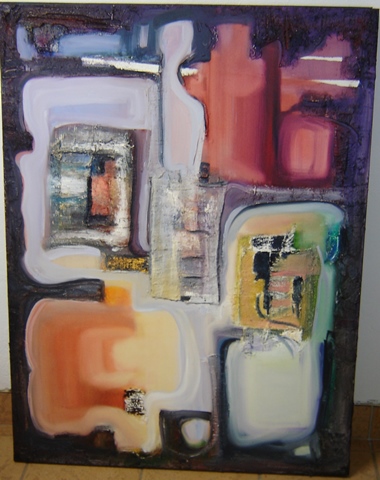 Rina Rinella Red Abstract Art 18