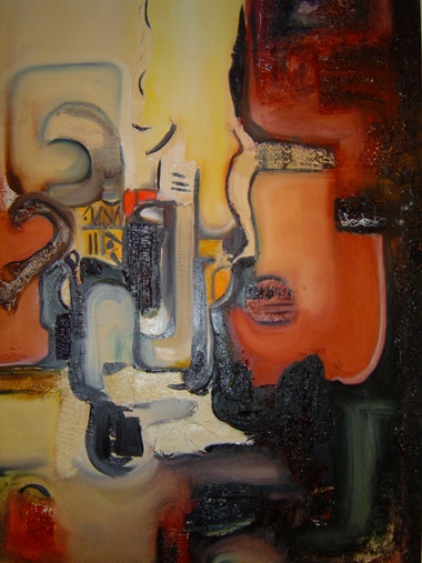 Rina Rinella Red Abstract Art 19