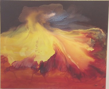 Rina Rinella Red Abstract Art 21