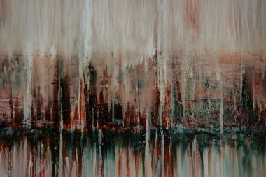 Rina Rinella Red Abstract Art 23