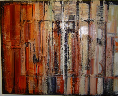 Rina Rinella Red Abstract Art 24