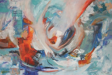 Rina Rinella Red Abstract Art 31