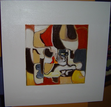 Rina Rinella Red Abstract Art 4