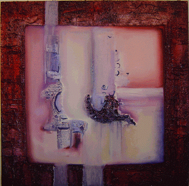 Rina Rinella Red Abstract Art 5