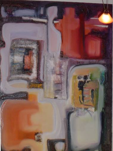 Rina Rinella Red Abstract Art 6