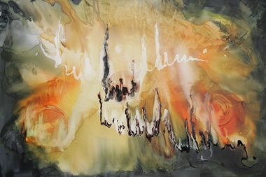 Rina Rinella Yellow Abstract Art 11