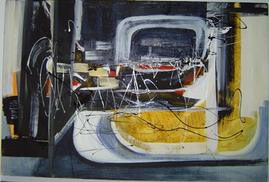 Rina Rinella Yellow Abstract Art 8